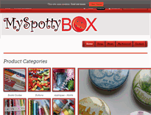 Tablet Screenshot of myspottybox.com